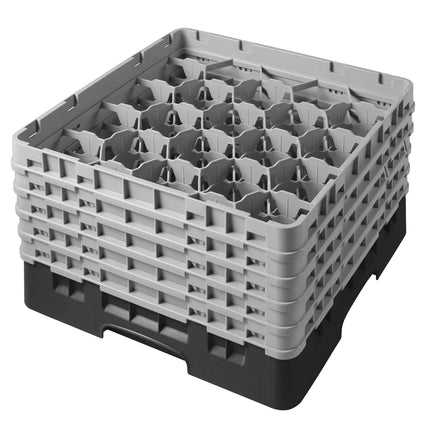 CAMBRO | CAMRACK® Glassware Dishwasher Rack – Black – H 308 mm – For max Ø98 mm
