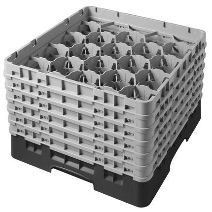 CAMBRO | CAMRACK® Glassware Dishwasher Rack – Black – H 349 mm – For max Ø98 mm