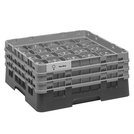 CAMBRO | CAMRACK® Glasswasher Rack – 25 Compartments – 500x500 mm – H 225 mm