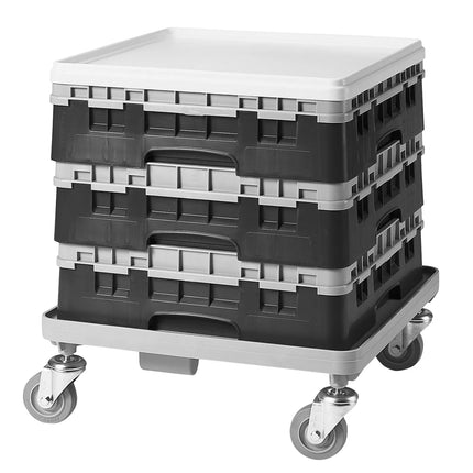 CAMBRO | CAMRACK® Glasswasher Rack – 9-Compartment, 1 Extender – 500×500×143 mm – Black