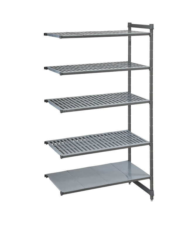 CAMBRO | Camshelving® Commercial Basics Plus Add-On Shelving Unit – 4 Shelves – 718×540 mm – Slotted & Solid
