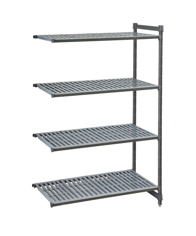 CAMBRO | Camshelving® Commercial Basics Plus Add-On Shelving Unit – 4 Slotted Shelves – 718×540 mm