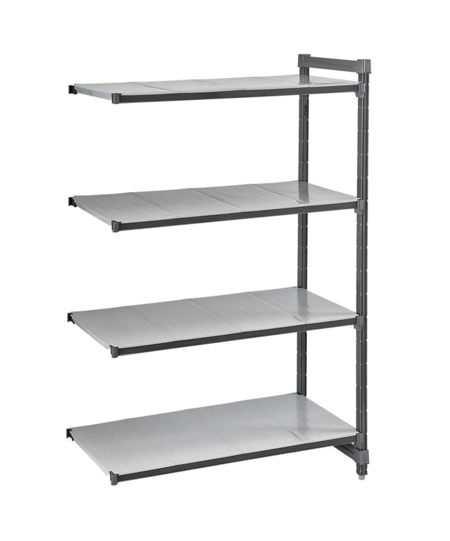 CAMBRO | Camshelving® Commercial Basics Plus Add-On Shelving Unit – 4 Solid Shelves – 718×460 mm