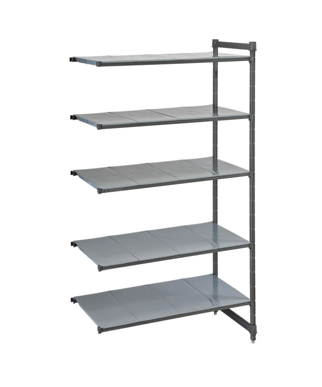 CAMBRO | Camshelving® Commercial Basics Plus Add-On Shelving Unit - 4 Solid Shelves - 718×610 mm - Closed (610mm deep)