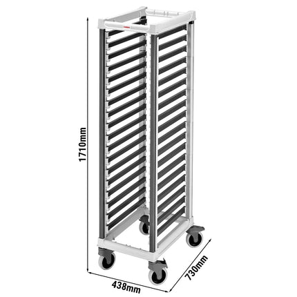 CAMBRO | CAMSHELVING® Commercial Trolley – 18× GN 1/1 – 438×730×1710 mm – High
