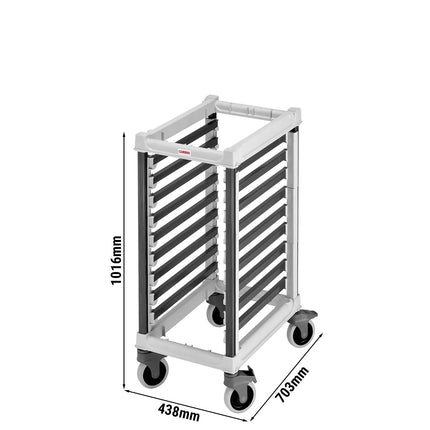 CAMBRO | CAMSHELVING® Commercial Trolley – 9× GN 1/1 – 438×703×1016 mm – Low