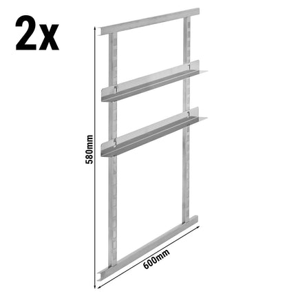 CAMBRO | Commercial Stainless Steel Frame & Rails Kit – for Cam GoBox EPP4060FNR – 2 pairs included