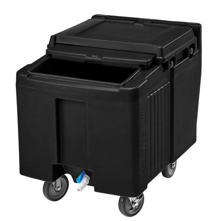 CAMBRO | Insulated Ice Caddy – 57 kg – Sliding Lid – Trolley – Black