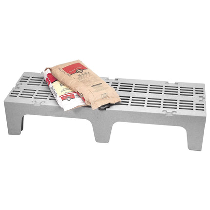 CAMBRO | S Series Heavy-Duty Dunnage Rack – Slotted Surface – 1525×533×300 mm – Grey Speckled