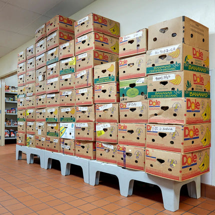CAMBRO | S Series Heavy-Duty Dunnage Rack – Slotted Surface – 1525×533×300 mm – Grey Speckled