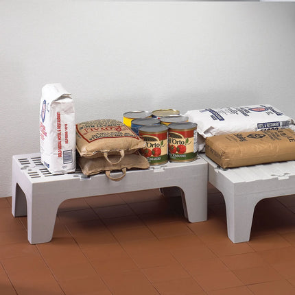 CAMBRO | S Series Heavy-Duty Dunnage Rack – Slotted Surface – 915×533×300 mm – Grey Speckled