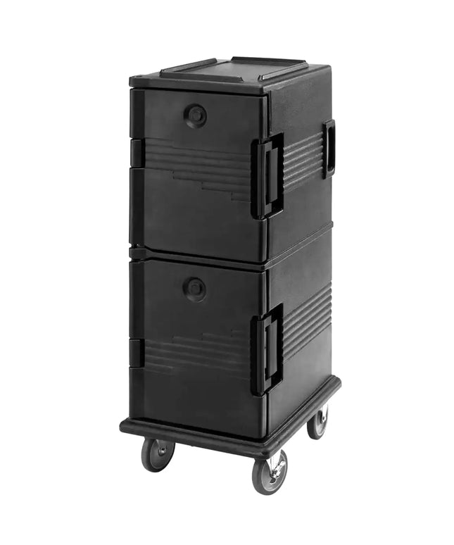 CAMBRO | Ultra Camcarts® Front-Loading Insulated Food Carrier – 8× GN 1/1 (100 mm pans) – Slate Blue