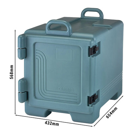 CAMBRO | ULTRA PAN CARRIER® - Insulated Food Carrier – 34 L – 3× GN 1/1 (100 mm) – Slate Blue
