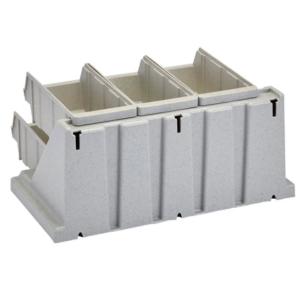 CAMBRO | Versa Organizer - small shelf with 6 containers - 511x488mm - speckled gray