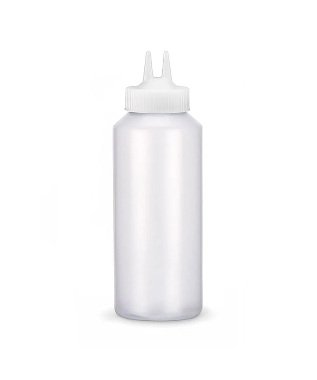 Chai Bóp Đầu Đôi Vollrath 2212-13 Thân Trong Suốt, Nắp Trong Suốt 355 ml