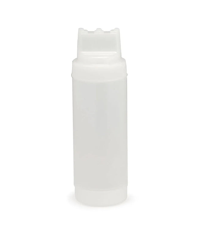 Chai Bóp Định Lượng Miệng Rộng 2 Chiều Tablecraft 11663C3F Ba Đầu Vòi, Màu Tự Nhiên 475 ml