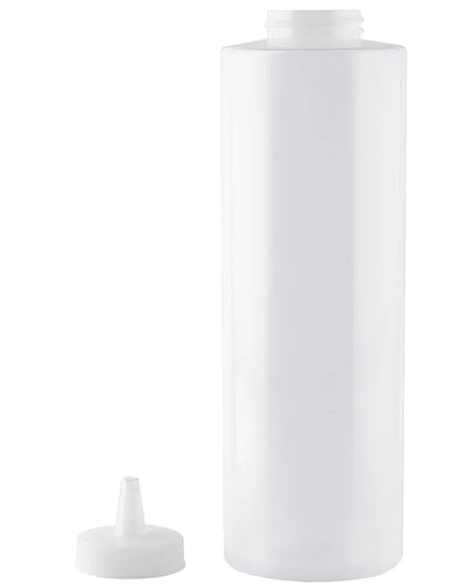 Chai Bóp Định Lượng Tablecraft 325-1 Đầu Vòi Côn Rộng, Màu Tự Nhiên 710 ml