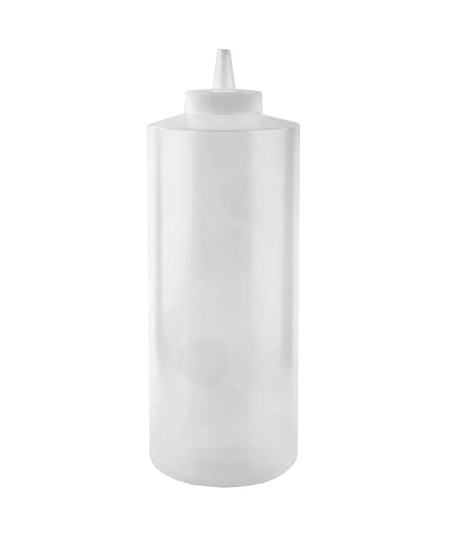 Chai Bóp Tablecraft 233C Nhựa Polyethylene Mềm, Đầu Vòi Côn Rộng, Màu Tự Nhiên 946 ml