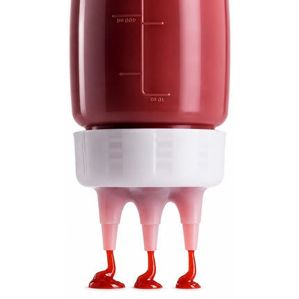 Chai Nhựa Bóp Araven 03377 Nắp Trắng, Thân Trong Suốt 500 ml