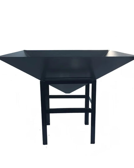 Chậu Cây Hình Học Paragon 4040BS Chân Nhỏ Thép Màu Đen