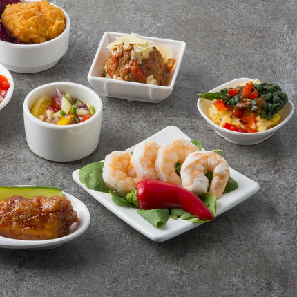 Chén Melamine Tablecraft 10316W 74 ml 7 x 7 cm, Màu Trắng