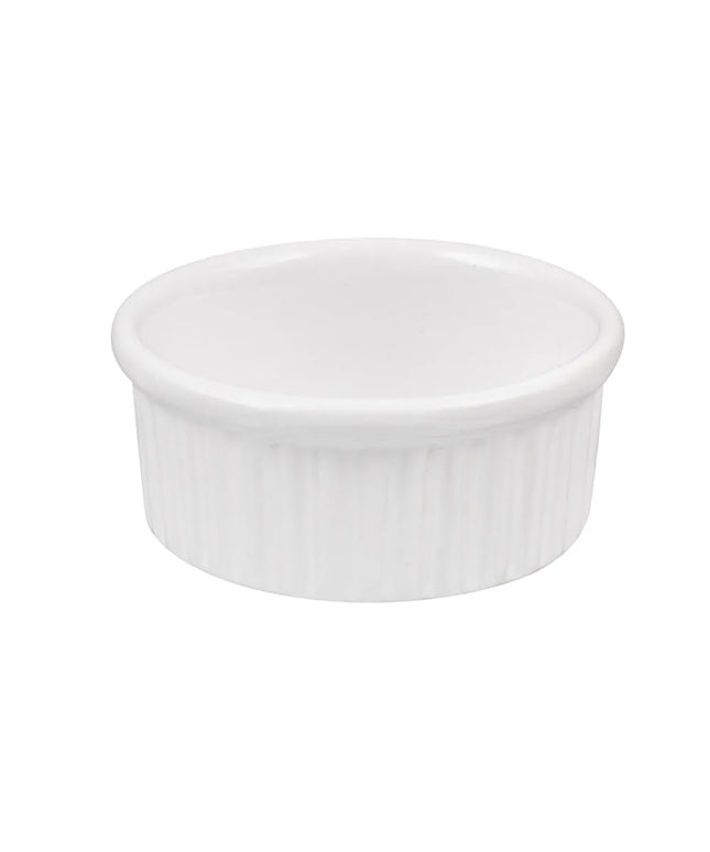 Chén Ramekin Có Rãnh American Metalcraft CRMK4 118 ml Sứ Trắng