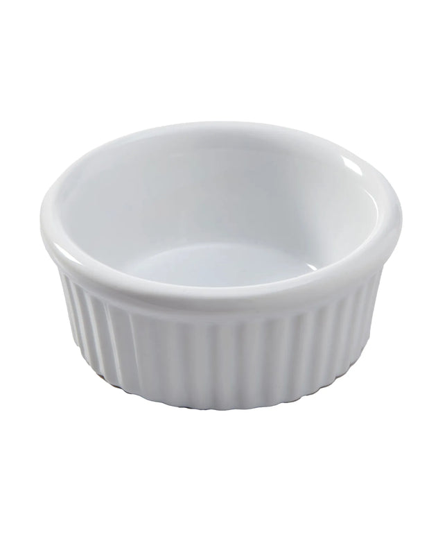 Chén Ramekin Có Rãnh American Metalcraft CRMK6 177 ml Sứ Trắng
