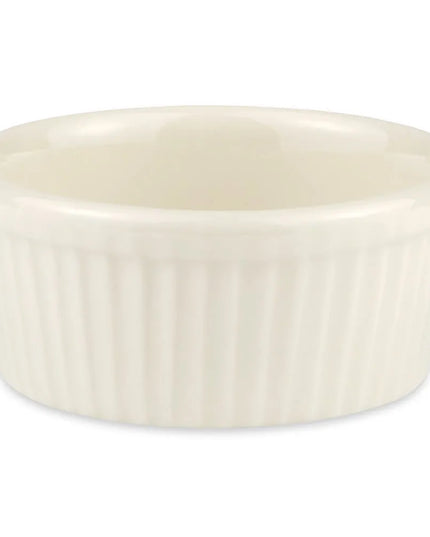 Chén Ramekin Có Rãnh Hall China HL8350AWHA 135 ml - Sứ China Trắng