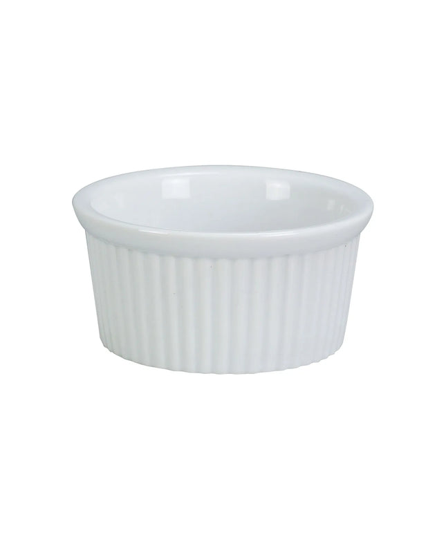 Chén Ramekin Có Rãnh Yanco RK-102 59 ml Sứ Trắng Sáng
