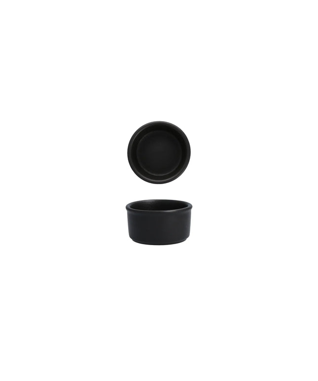 Chén Ramekin Fortessa 3300.590145BK Paleo 75 ml - Sứ China Màu Flint