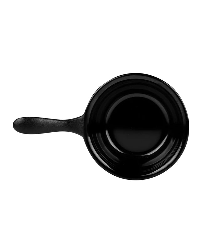 Chén Ramekin Melamine Có Tay Cầm Elite Global Solutions RFP-6 177 ml, Màu Đen