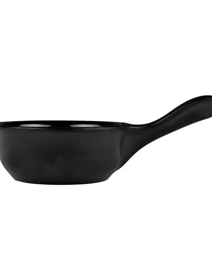 Chén Ramekin Melamine Có Tay Cầm Elite Global Solutions RFP-6 177 ml, Màu Đen