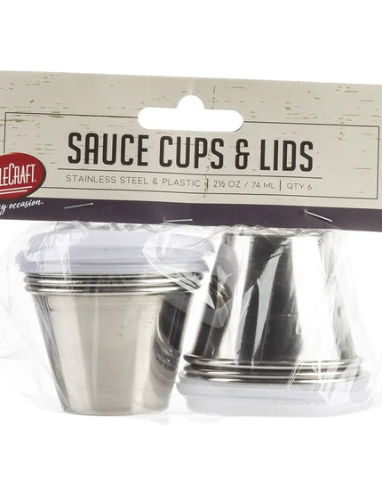 Chén Ramekin Nắp Trong Tablecraft H5069 74 ml - Inox
