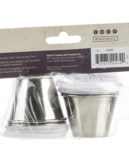 Chén Ramekin Nắp Trong Tablecraft H5069 74 ml - Inox