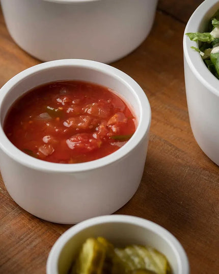 Chén Ramekin Tablecraft 11410 Melamine Trắng 180 ml