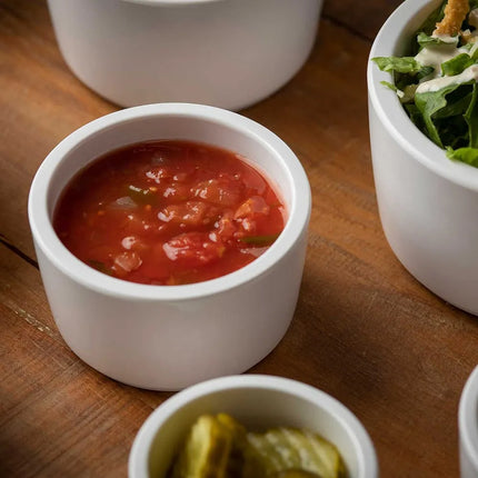 Chén Ramekin Tablecraft 11410 Melamine Trắng 180 ml