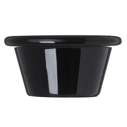 Chén Ramekin Tròn Trơn Carlisle 4312203 59 ml - Đen