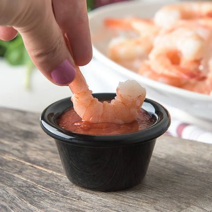 Chén Ramekin Tròn Trơn Carlisle 4312203 59 ml - Đen