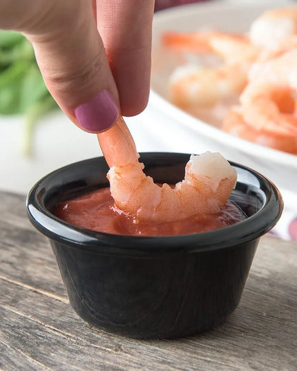 Chén Ramekin Tròn Trơn Carlisle 4312303 89 ml - Đen