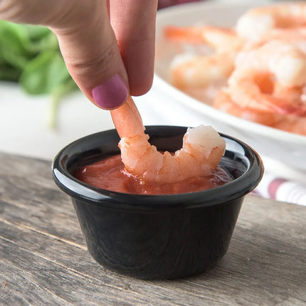 Chén Ramekin Tròn Trơn Carlisle 4312303 89 ml - Đen
