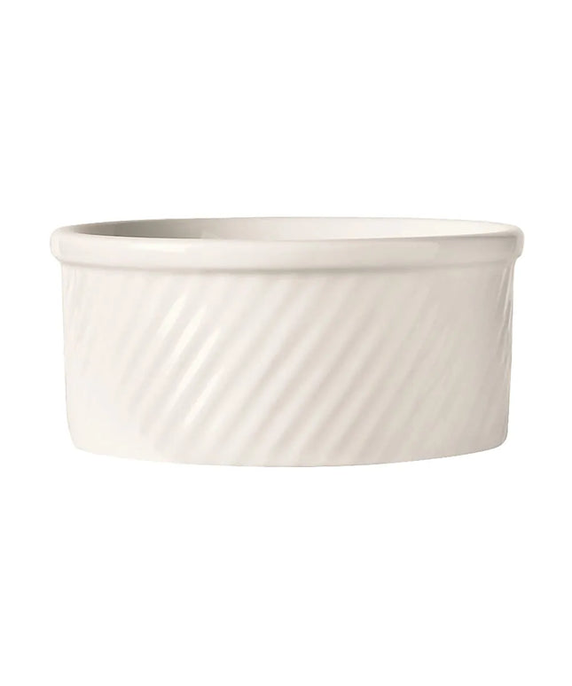 Chén Soufflé Tròn Libbey SOU-8 240 ml - Gốm Trắng Bedrock Ovenware Ultima 10.5 x 5 cm