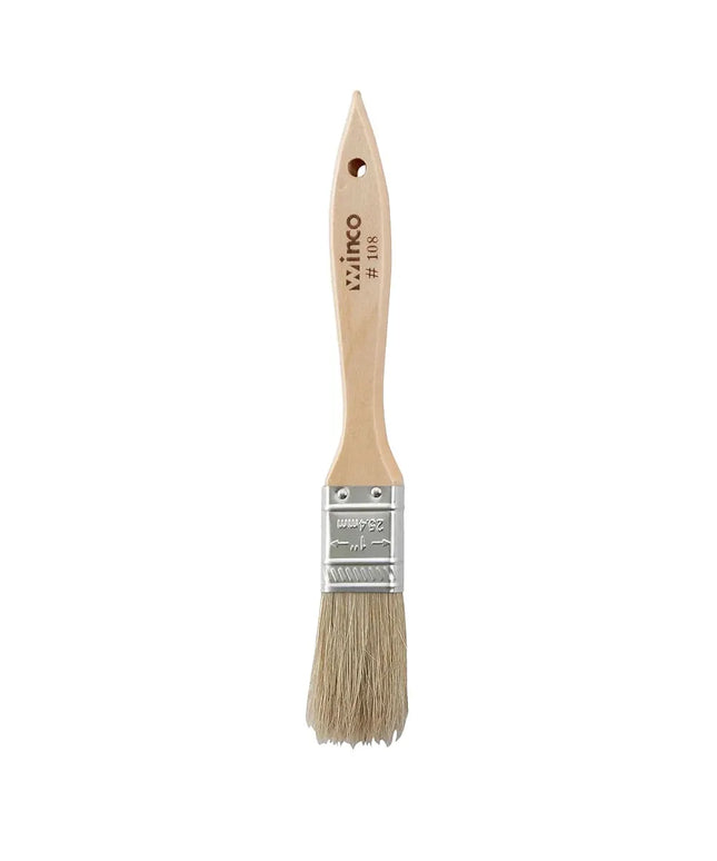 Chổi Phết Bánh Dẹt Winco WBR-10 Lông Heo Cán Gỗ 2.5 cm