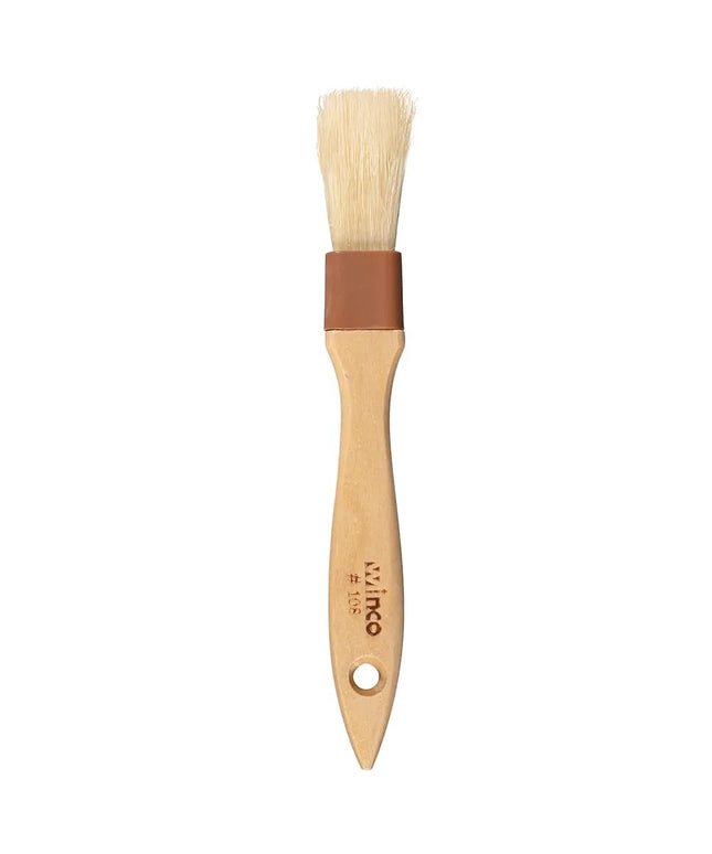 Chổi Phết Bánh Dẹt Winco WFB-10 Lông Heo Cán Gỗ 2.5 cm