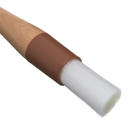 Chổi Quét Bánh Tròn Carlisle 4040000 Lông Nylon Cán Gỗ 2.5 cm Màu Trắng