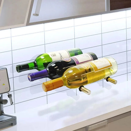 Chốt Giữ Rượu Vang Vinotemp EP-PEG3A 29.2 cm Sức Chứa 3 Chai, Niken Satin