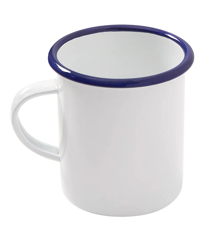 Cốc Tráng Men American Metalcraft EWM16 473ml - Màu Trắng Viền Xanh