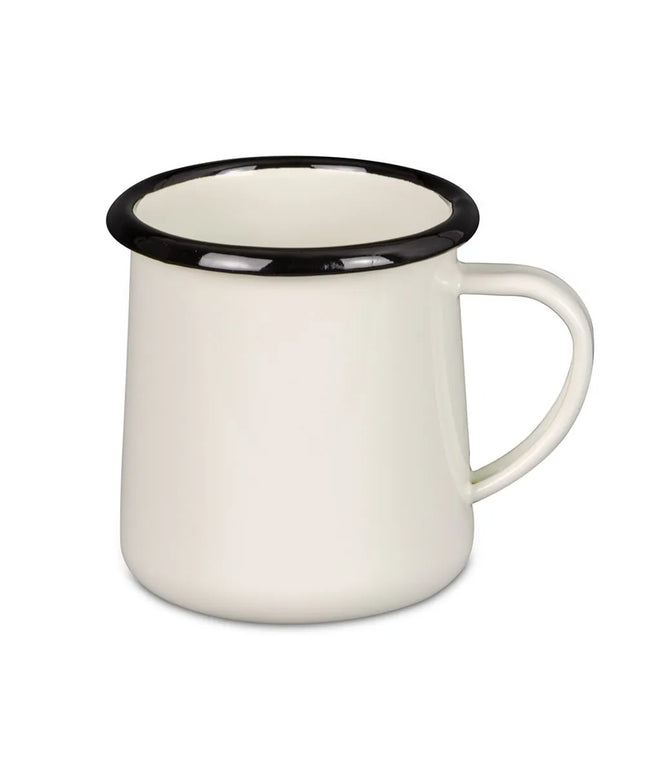 Cốc Tráng Men Tablecraft 80009 355 ml Sứ Trắng Kem