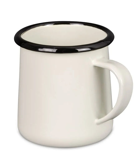Cốc Tráng Men Tablecraft 80009 355 ml Sứ Trắng Kem