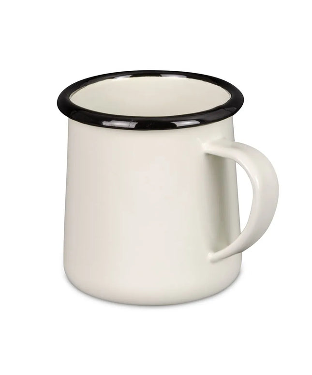 Cốc Tráng Men Tablecraft 80009 355 ml Sứ Trắng Kem