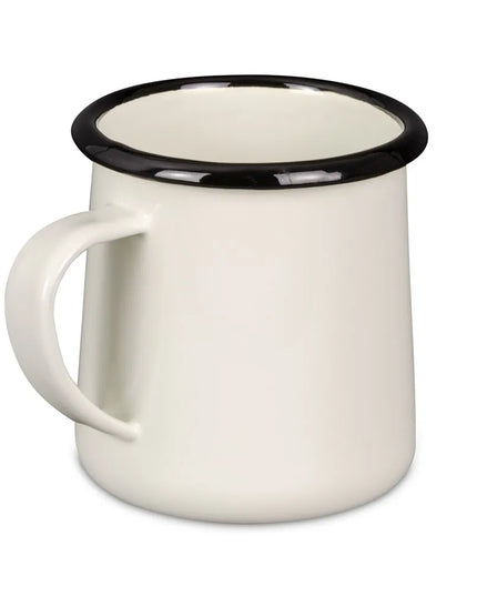 Cốc Tráng Men Tablecraft 80009 355 ml Sứ Trắng Kem